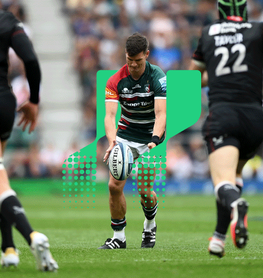 a group of people playing rugby